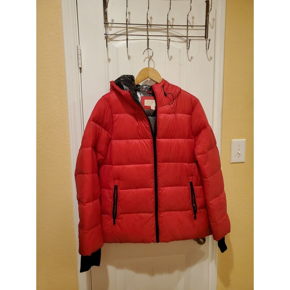 MICHAEL KORS Men's Hooded Puffer Jacket SIZE L